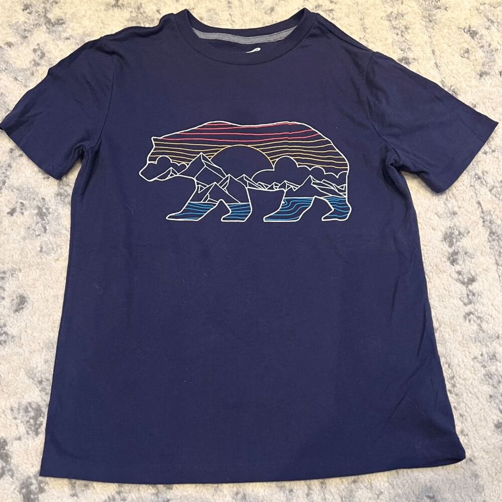 Old Navy Navy Bear Graphic Tee Kids L 10-12